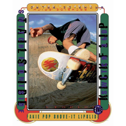 Skateboard Extreme Gold Ornate Wood Framed Art Print with Double Matting by Unknown