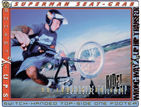 Bike Tricks Extreme Black Ornate Wood Framed Art Print with Double Matting by Unknown