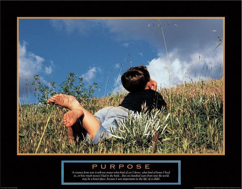 Purpose - Bot in Flowers Black Ornate Wood Framed Art Print with Double Matting by Unknown