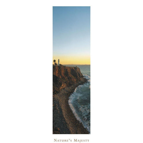 Lighthouse - Natures Majesty Black Modern Wood Framed Art Print with Double Matting by Unknown