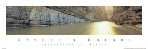 Natures Colors Grand Canyon White Modern Wood Framed Art Print with Double Matting by Unknown
