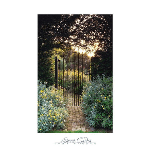 Secret Garden Gold Ornate Wood Framed Art Print with Double Matting by Frontline