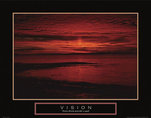 Vision - Beach White Modern Wood Framed Art Print with Double Matting by Frontline