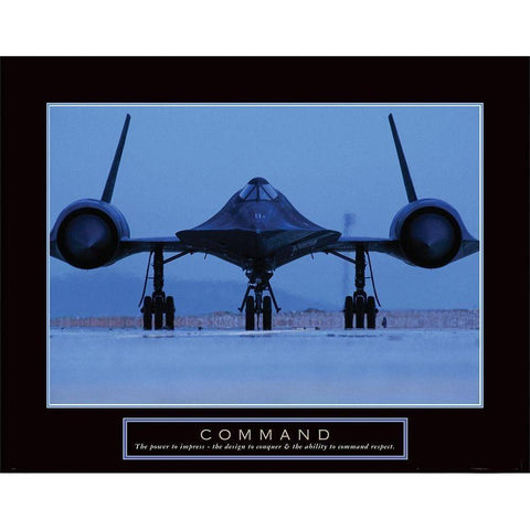 Command - Jet Gold Ornate Wood Framed Art Print with Double Matting by Frontline