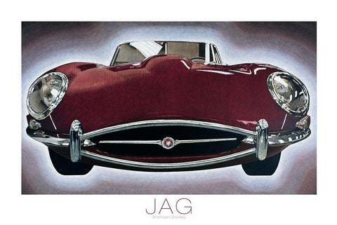 The Jag Black Ornate Wood Framed Art Print with Double Matting by Frontline