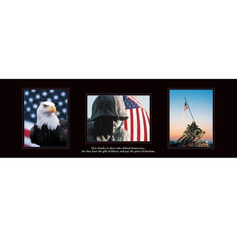 The Marines Black Modern Wood Framed Art Print with Double Matting by Frontline