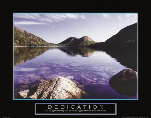 Dedication - Pond White Modern Wood Framed Art Print with Double Matting by Frontline