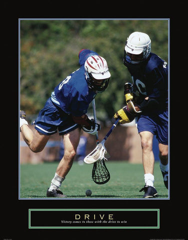 Drive - LaCrosse White Modern Wood Framed Art Print with Double Matting by Frontline