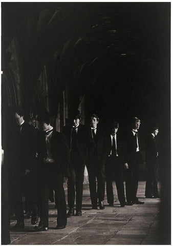 Waiting in the Hall II Black Ornate Wood Framed Art Print with Double Matting by Unknown