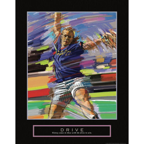 Drive - Softball White Modern Wood Framed Art Print by Frontline