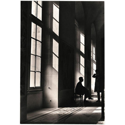 Waiting in the Hall I Gold Ornate Wood Framed Art Print with Double Matting by Unknown