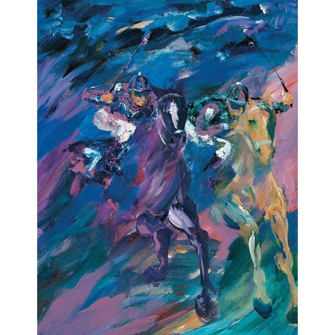 By a Nose Black Modern Wood Framed Art Print by Unknown