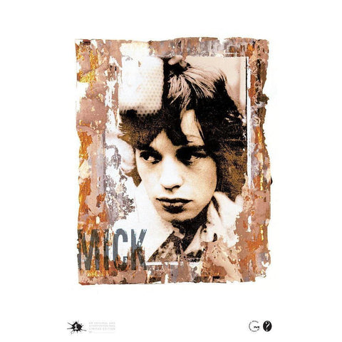 Mick and Mike Black Modern Wood Framed Art Print by Frontline