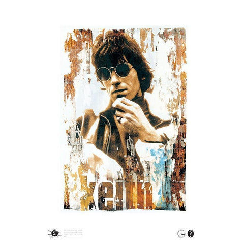 Keith Shades White Modern Wood Framed Art Print by Frontline