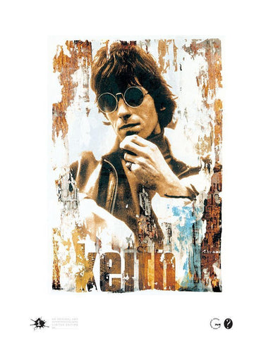 Keith Shades Black Ornate Wood Framed Art Print with Double Matting by Frontline