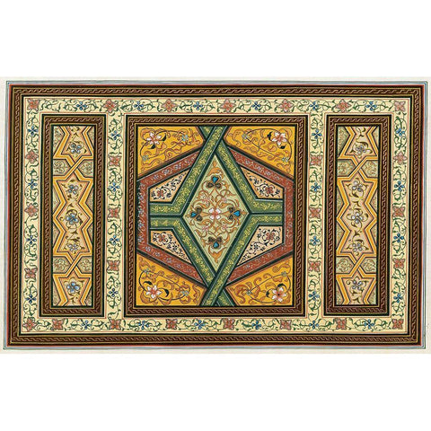 Magic Carpet II Black Modern Wood Framed Art Print with Double Matting by Unknown