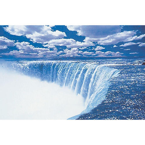 The Falls Black Modern Wood Framed Art Print by Unknown