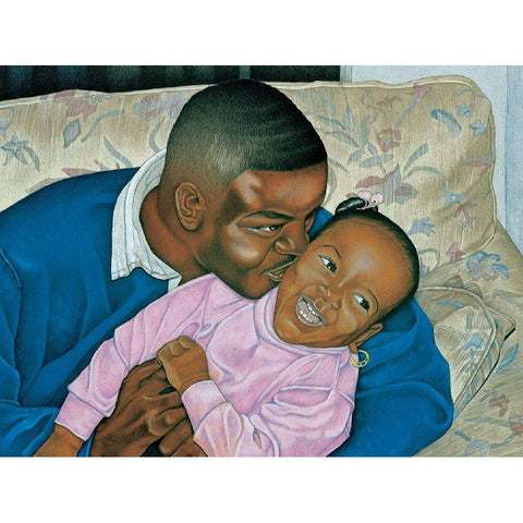 Daddys Girl Black Modern Wood Framed Art Print with Double Matting by Unknown