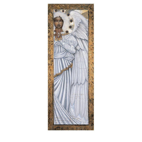 Archangel Right White Modern Wood Framed Art Print by Unknown