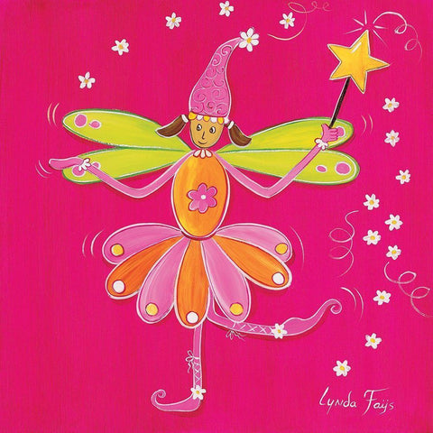 Fee I Black Ornate Wood Framed Art Print with Double Matting by Fays, Lynda