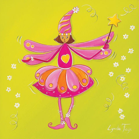 Fee II Gold Ornate Wood Framed Art Print with Double Matting by Fays, Lynda