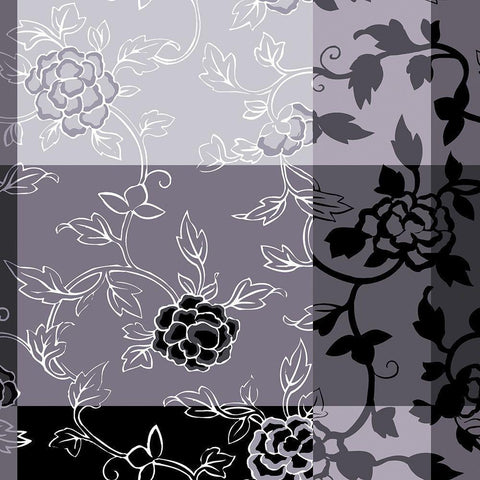 Camelias noirs I White Modern Wood Framed Art Print by Desire, Magalie