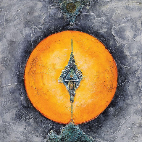 Voie du triangle Gold Ornate Wood Framed Art Print with Double Matting by Arthure