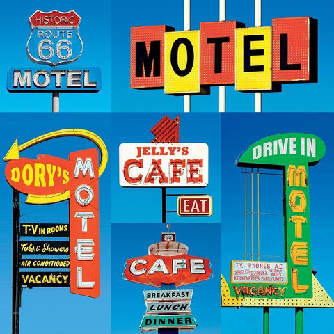 Motel I White Modern Wood Framed Art Print by BRAUN Studio