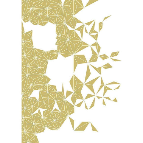 Onirique dorÃ© White Modern Wood Framed Art Print by Braun Studio