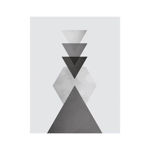 Danish Abstract 2 White Modern Wood Framed Art Print by Braun Studio