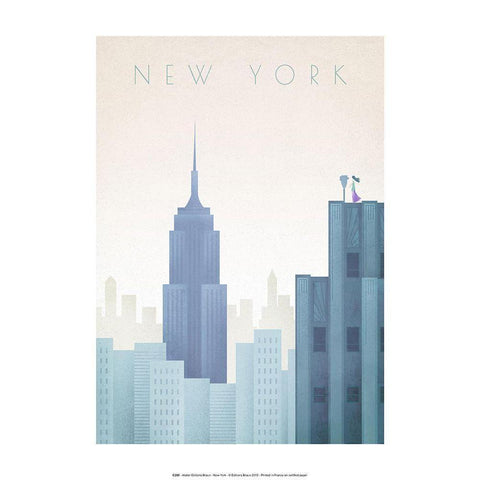 New-York Black Modern Wood Framed Art Print by BRAUN Studio