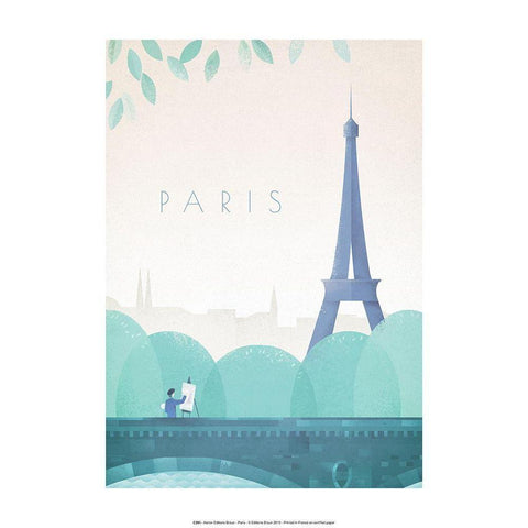 Paris Black Modern Wood Framed Art Print by BRAUN Studio