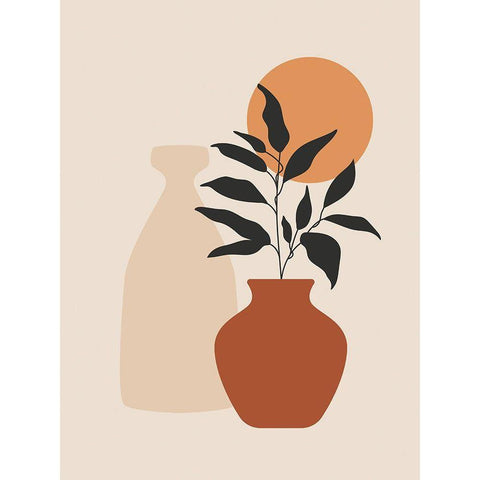 Vases 2 White Modern Wood Framed Art Print by BRAUN Studio