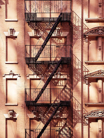 Escaliers 2 Black Ornate Wood Framed Art Print with Double Matting by BRAUN Studio