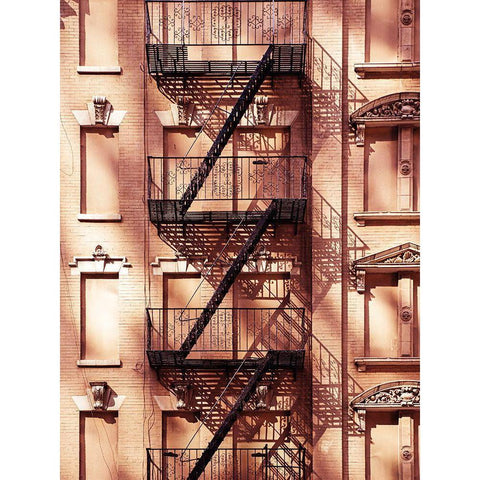 Escaliers 2 Gold Ornate Wood Framed Art Print with Double Matting by BRAUN Studio