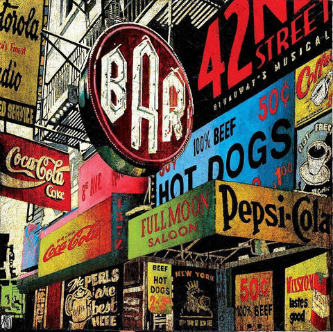 Fullmoon saloon Black Ornate Wood Framed Art Print with Double Matting by Arietti, Fabienne