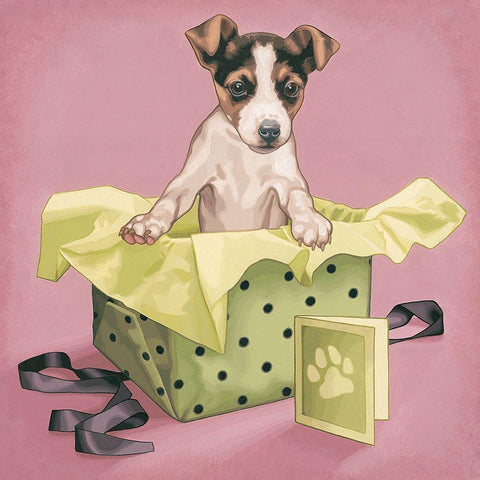 Pochette surprise Gold Ornate Wood Framed Art Print with Double Matting by Cazenave, Maryline