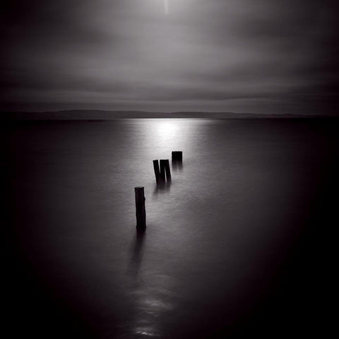 1.3.4 Black Modern Wood Framed Art Print with Double Matting by Etchepare, Alain