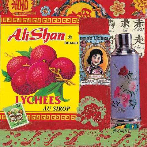 Reflet de Chine VI White Modern Wood Framed Art Print by Sigrid, M.