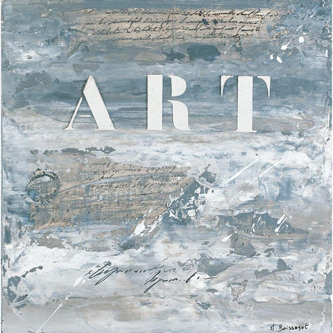 Art Black Modern Wood Framed Art Print with Double Matting by Boissonot, Michelle