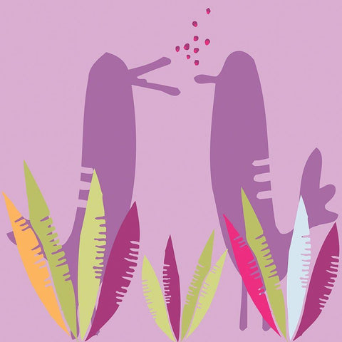 Ah bon! White Modern Wood Framed Art Print with Double Matting by Gilibert, Soizic