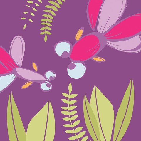 Les myopes Black Modern Wood Framed Art Print with Double Matting by Gilibert, Soizic