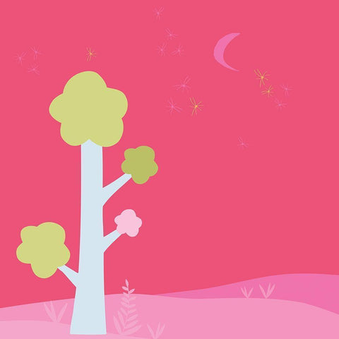 Nocturne Black Modern Wood Framed Art Print with Double Matting by Gilibert, Soizic