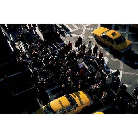 Intersections (detail) Black Modern Wood Framed Art Print with Double Matting by Setboun, Michel