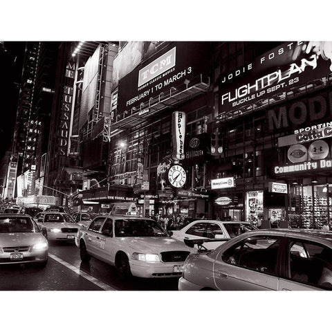 Madame Tussauds (detail) Gold Ornate Wood Framed Art Print with Double Matting by Setboun, Michel