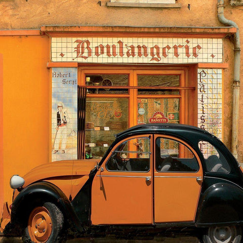 Boulangerie Black Modern Wood Framed Art Print with Double Matting by Lautier, Julien