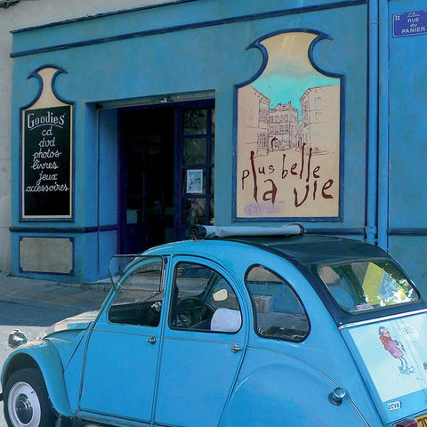 Plus belle la vie Black Modern Wood Framed Art Print with Double Matting by Lautier, Julien