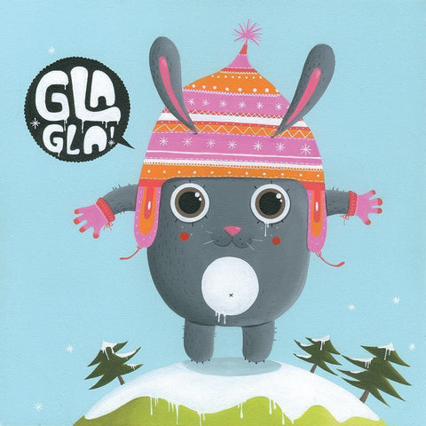 Lapin peruvien Black Modern Wood Framed Art Print by MKT4