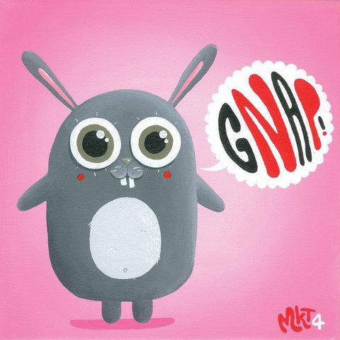 Gnap Black Ornate Wood Framed Art Print with Double Matting by MKT4