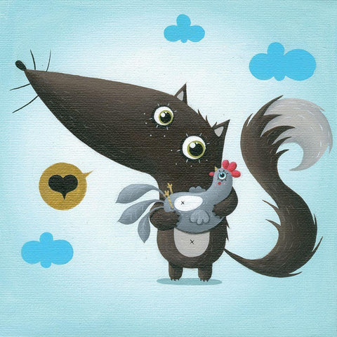 LoupEtPoule Black Modern Wood Framed Art Print by MKT4